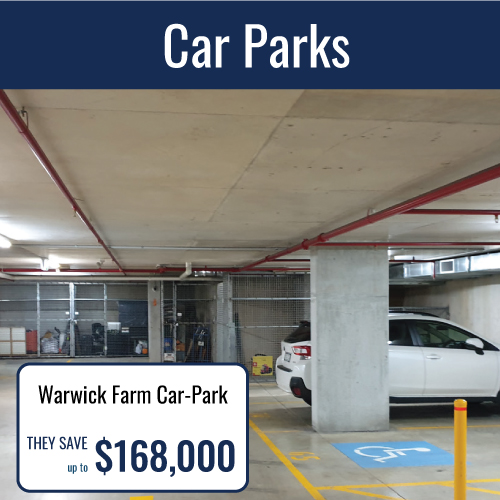 LED lighting upgrade to Warwick Farm carpark from Power Save.
